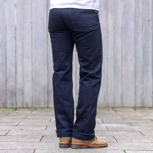 Iron Heart 21oz Serge Work Chino – Indigo Dyed / IH-829