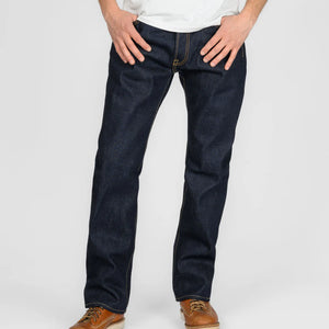 Iron Heart 634S 21oz Ultra Heavy Raw Selvedge Jeans Classic Straight worn front