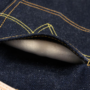 Iron Heart 634S 21oz Ultra Heavy Raw Selvedge Jeans Classic Straight detail pocket lining