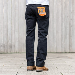 Iron Heart 777 Black Overdyed 14oz Selvedge Jeans - Slim Tapered / IH-777S-142OD