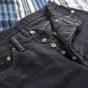 Iron Heart 888 Black Overdyed 21oz Selvedge Jeans – Relaxed Tapered / IH-888S-21OD