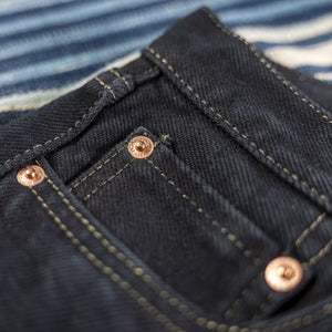 Iron Heart 888 Black Overdyed 21oz Selvedge Jeans – Relaxed Tapered / IH-888S-21OD