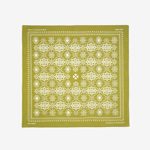 Iron Heart “Bell” Paisley Selvedge Bandana – Green