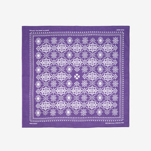 Iron Heart “Bell” Paisley Selvedge Bandana – Purple