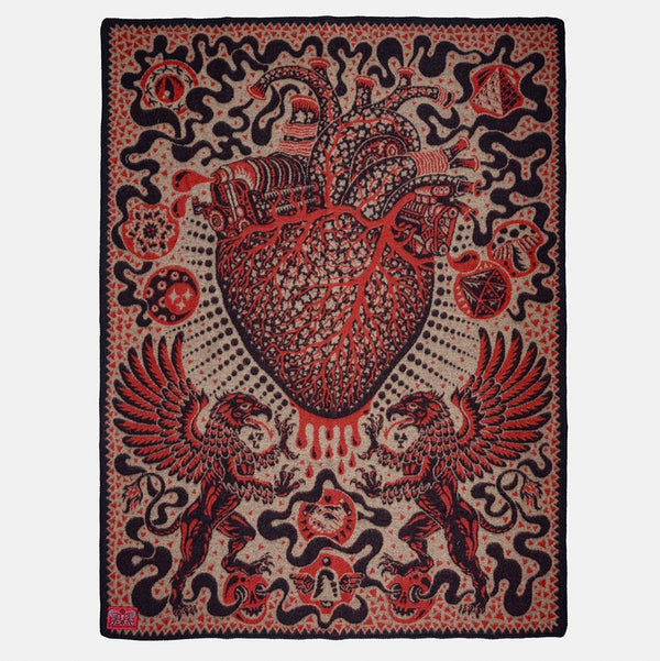 Iron Heart x Indigofera ‘Friendship’ Blanket – Norwegian Wool / IHxIF-01