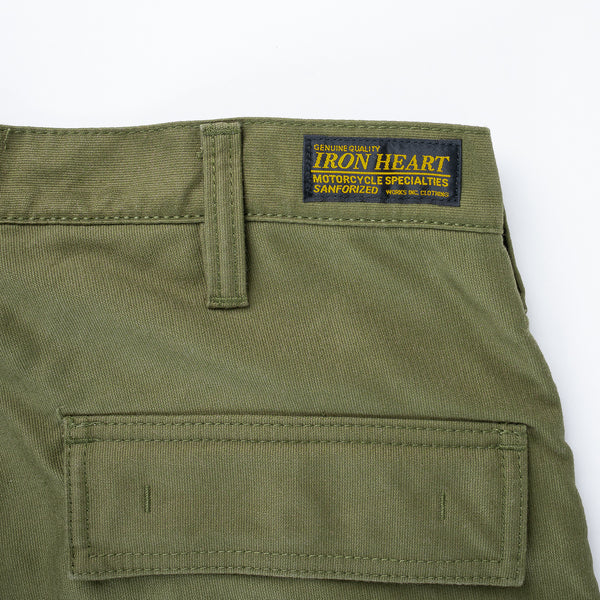 Iron Heart 12oz Whipcord Cargo Pants – Army Green / IH-738