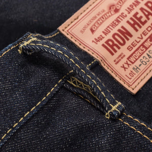 Iron Heart 634S 142 14oz Selvedge Jeans Classic Straight close up belt loop