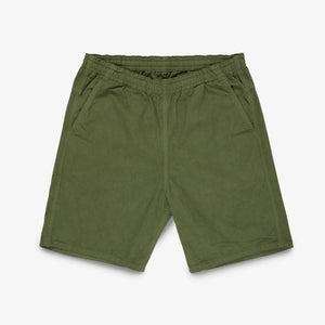 Iron Heart Cotton Easy Shorts Olive IH729 flat front