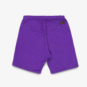 Iron Heart Cotton Easy Shorts Purple IH729 flat backside
