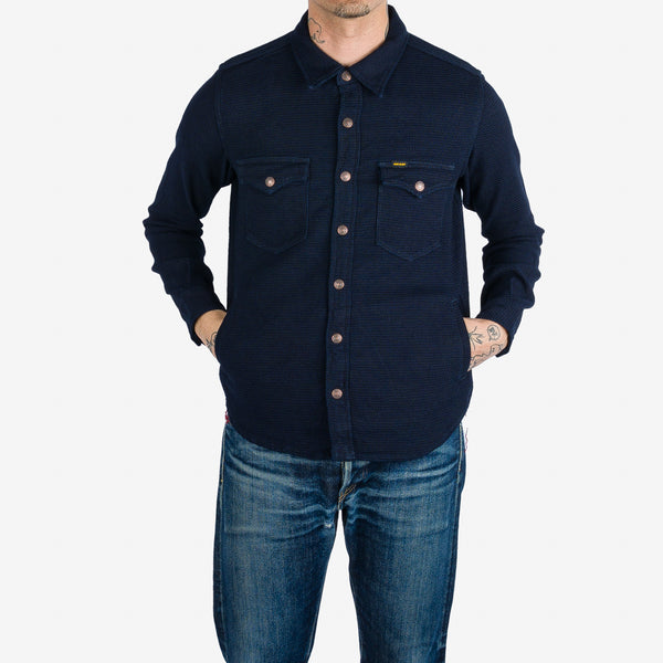 Iron Heart 12oz Dobby CPO Shirt – Indigo Dyed / IHSH-389