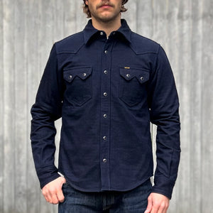 Iron Heart 14oz Double Cloth Sawtooth Western Shirt – IHSH-368 / Indigo Dyed