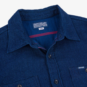 Iron Heart 5oz Double Gauze Summer Shirt – IHSH-417 / Indigo Dyed