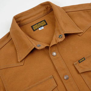 Iron Heart 17oz Duck CPO Western Shirt – Brown / IHSH-422