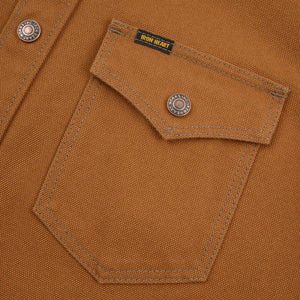 Iron Heart 17oz Duck CPO Western Shirt – Brown / IHSH-422