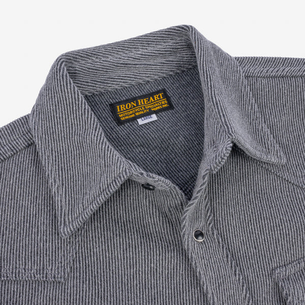 Iron Heart 14oz Kersey Western Shirt – Grey / IHSH-254