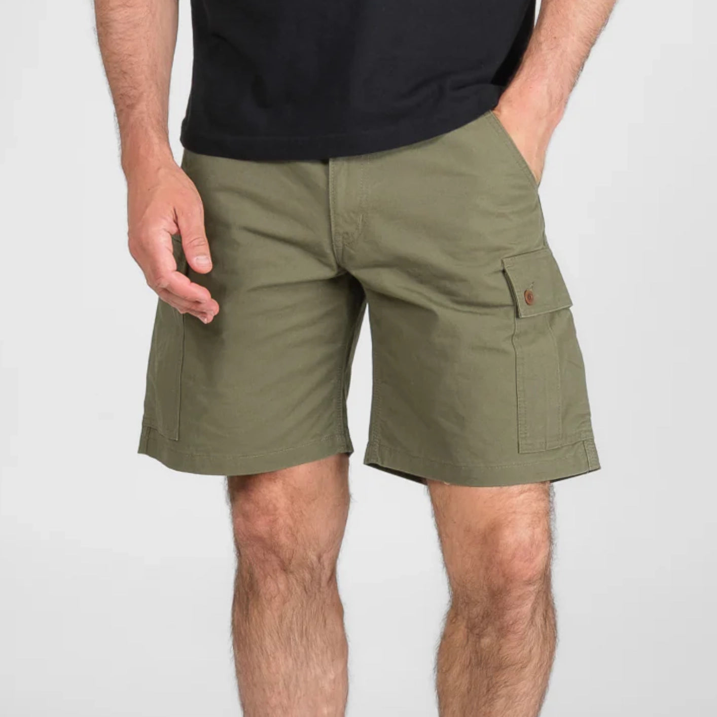 Iron Heart 9oz Canvas Military Cargo Shorts – IH-740 / Green