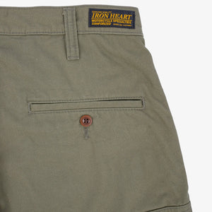 Iron Heart 9oz Canvas Military Cargo Shorts – IH-740 / Green