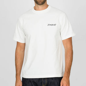 Iron Heart Octopus 7oz Loopwheeled TShirt White IHT-888 worn front