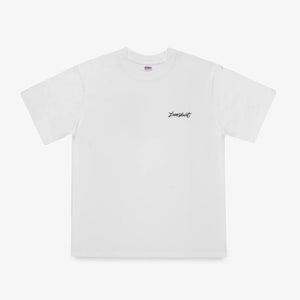 Iron Heart Octopus 7oz Loopwheeled TShirt White IHT-888 front flat