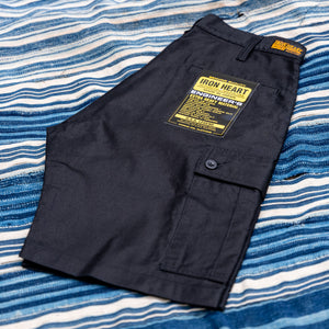 Iron Heart 7,4oz Whipcord Camp Shorts – IH-726 Black