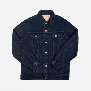 Iron Heart 16oz Slubby Selvedge Denim Modified Type III Jacket – Black Overdyed / IH-526J-SLBod
