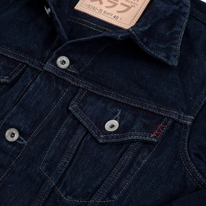 Iron Heart 16oz Slubby Selvedge Denim Modified Type III Jacket – Black Overdyed / IH-526J-SLBod
