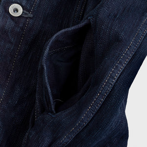 Iron Heart 16oz Slubby Selvedge Denim Modified Type III Jacket – Black Overdyed / IH-526J-SLBod