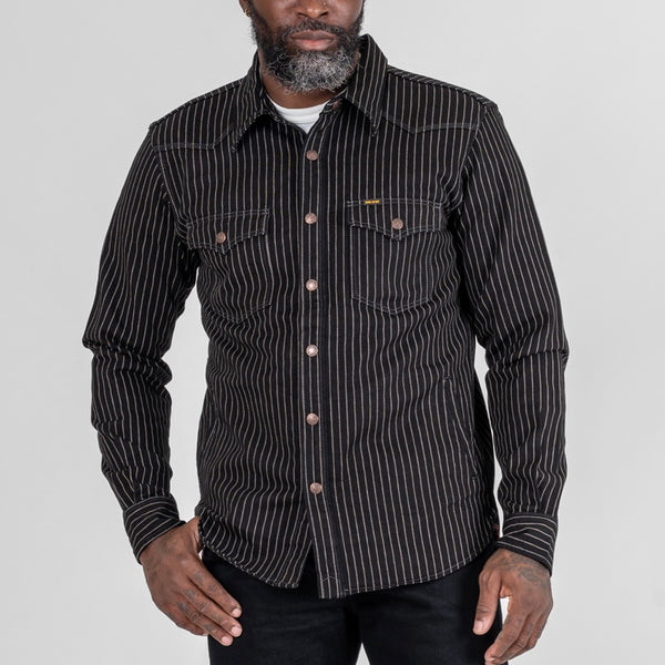 Iron Heart 12oz Wabash CPO Shirt – Black / IHSH-227