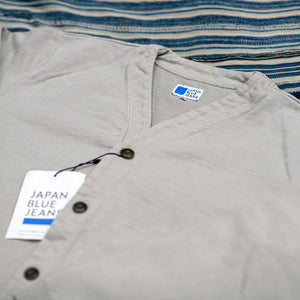 Japan Blue 16,5oz Inlay Knit Cardigan – Grey