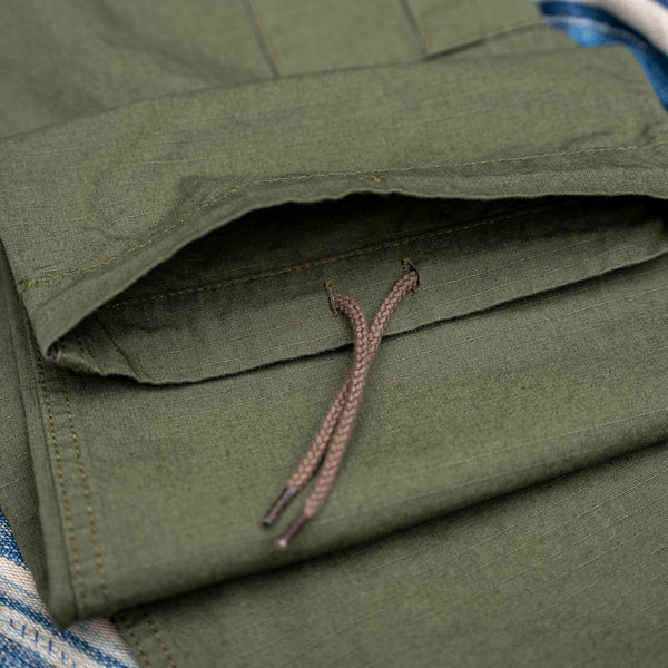 Japan Blue 9,5oz Fatigue Ripstop Modern Military Cargo – Olive Drab / Loose Straight