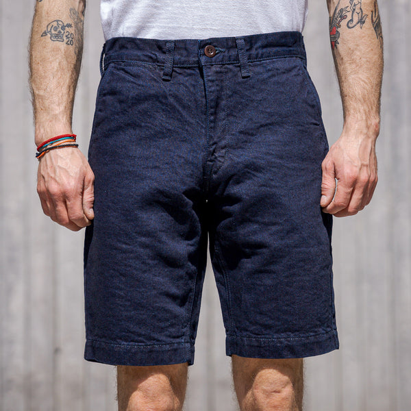Japan Blue Washi Denim Knee Shorts – Indigo