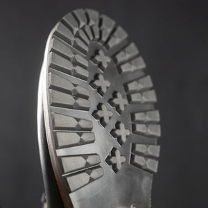 John Lofgren Chapman Boots Black Horween Chromexcel Leather detail sole unit front