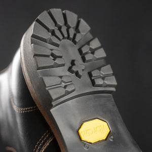 John Lofgren Chapman Boots Black Horween Chromexcel Leather detail sole heeel
