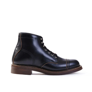 John Lofgren Combat Boots Black Horween Chromexcel Leather profile