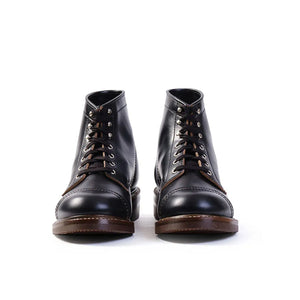 John Lofgren Combat Boots Black Horween Chromexcel Leather pair front