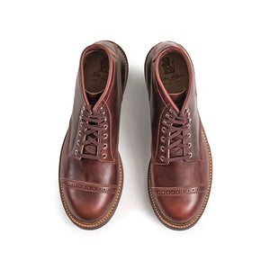 John Lofgren Combat Boots Timber Horween Chromexcel Leather pair from top