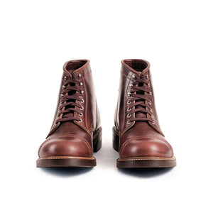John Lofgren Combat Boots Timber Horween Chromexcel Leather pair front