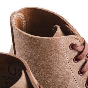 John Lofgren US Navy N1 Field Shoes Natural Roughout Chromexcel close up