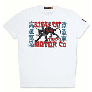 Johnson Motors Stray Cats T-Shirt – Optic White