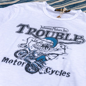 Johnson Motors Trouble Fiend T-Shirt – Optic White