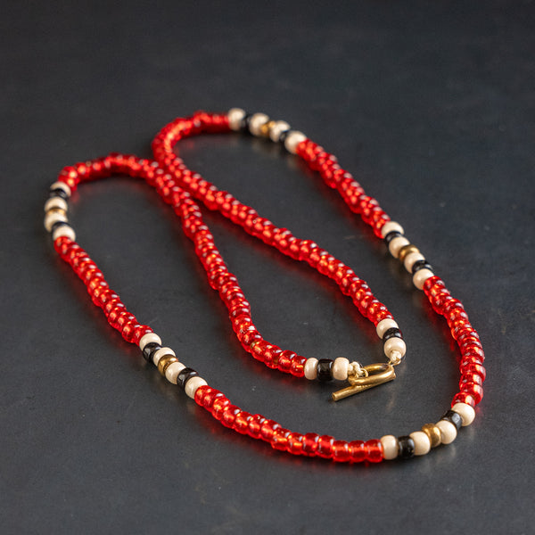 Kobashi Studio Beads Necklace – Red