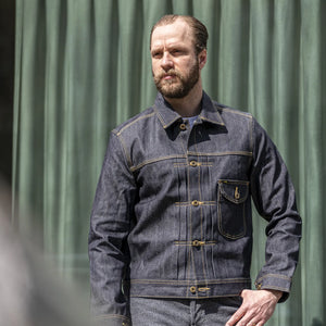 Lee 101 14¾oz Boxy Cowboy Jacket - Dry Blue / Indigo