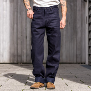 Lee 101L 13oz Solid Double Indigo Selvedge Jeans – Loose Tapered