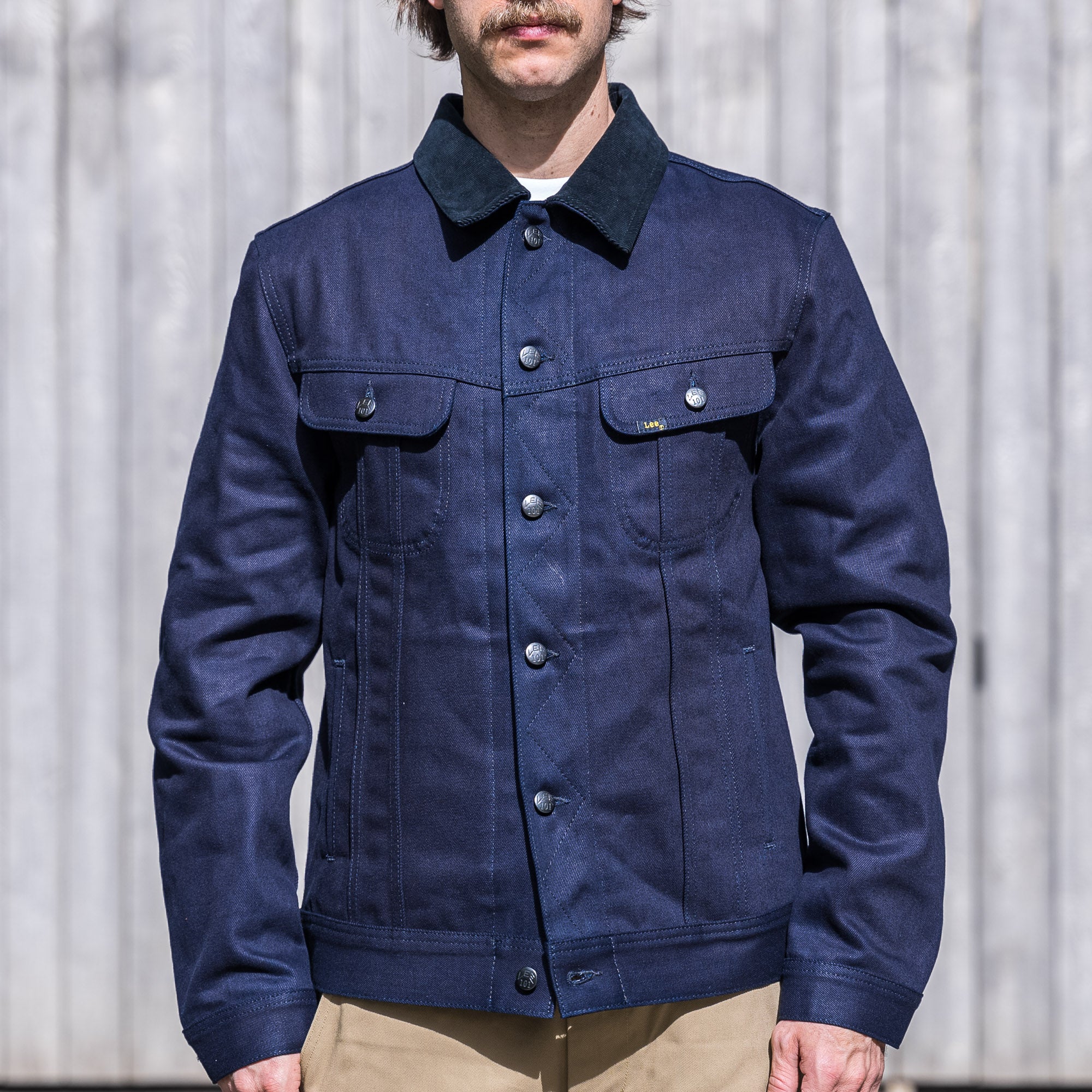 Lee 101 Double Indigo Selvedge Denim Rider Jacket – Blanket Lining