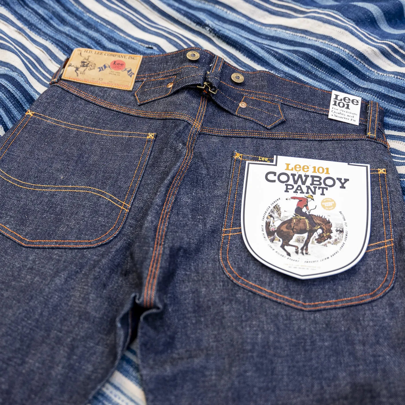 Lee 101 Cowboy Pant Raw Indigo – 15oz Selvedge Denim Jeans Lee 101 Cowboy Pant Raw Indigo – 15oz Selvedge Denim Jeans