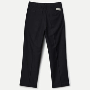 Merz b Schwanen 10oz 1920s Refined Wool Cotton Worker Chino Deep Black backside