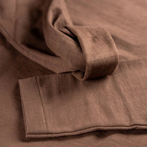 Merz b. Schwanen 2S18 11oz Heavy Loopwheeled Longsleeve – Chocolate