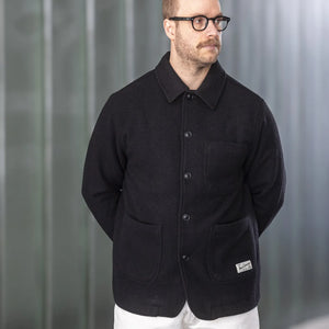 Merz b Schwanen 13oz Burel Wool Jacket Black Worn