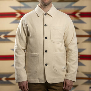 Merz b Schwanen 13oz Burel Wool Jacket Nature Front Worn