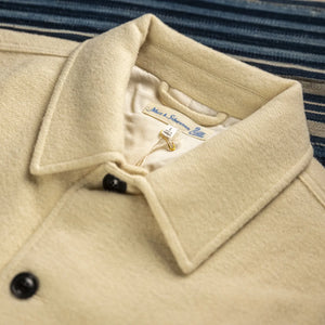 Merz b Schwanen 13oz Burel Wool Jacket Nature Close Up Collar